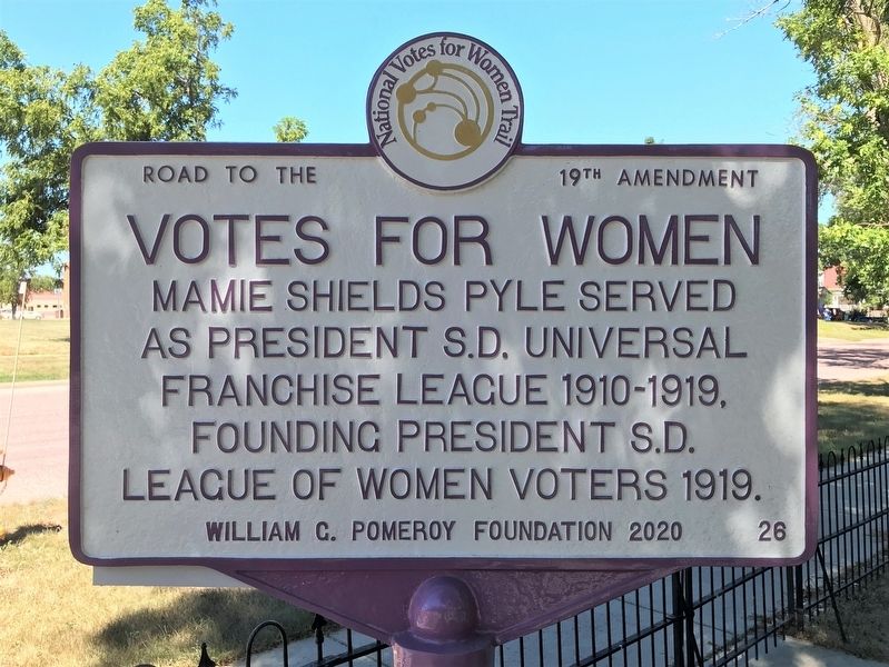 Votes for Women Marker. Click for full size. Votes for Women Marker image. Click for full size.