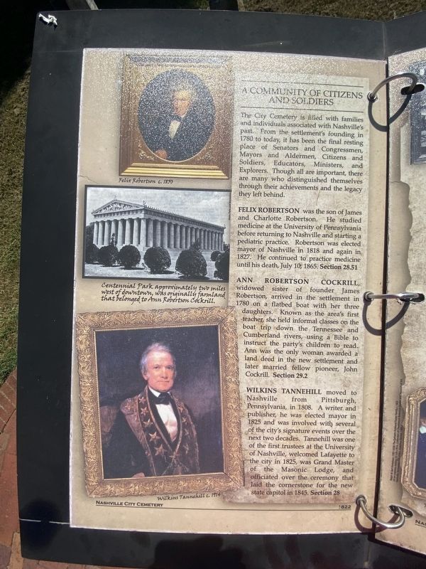 A Community of Citizens and Soldiers Marker image. Click for full size.