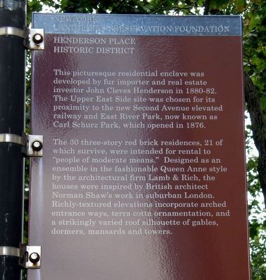 Henderson Place Historic District Marker image. Click for full size.