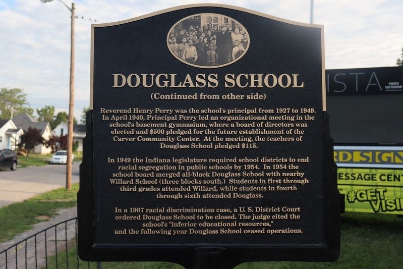 Douglass School Marker image. Click for full size.