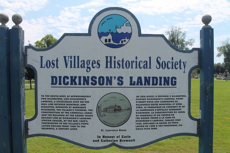 Lost Villages Historical Society Marker. Click for full size. Lost Villages Historical Society Marker image. Click for full size.