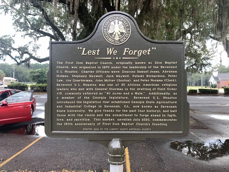 "Lest We Forget" Marker image. Click for full size.