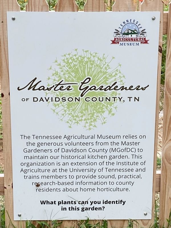 Master Gardners Informational Signage. Click for full size. Master Gardners Informational Signage image. Click for full size.
