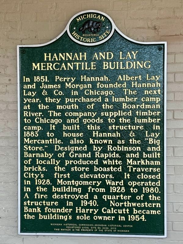 Hannah and Lay Mercantile Building Marker image. Click for full size.