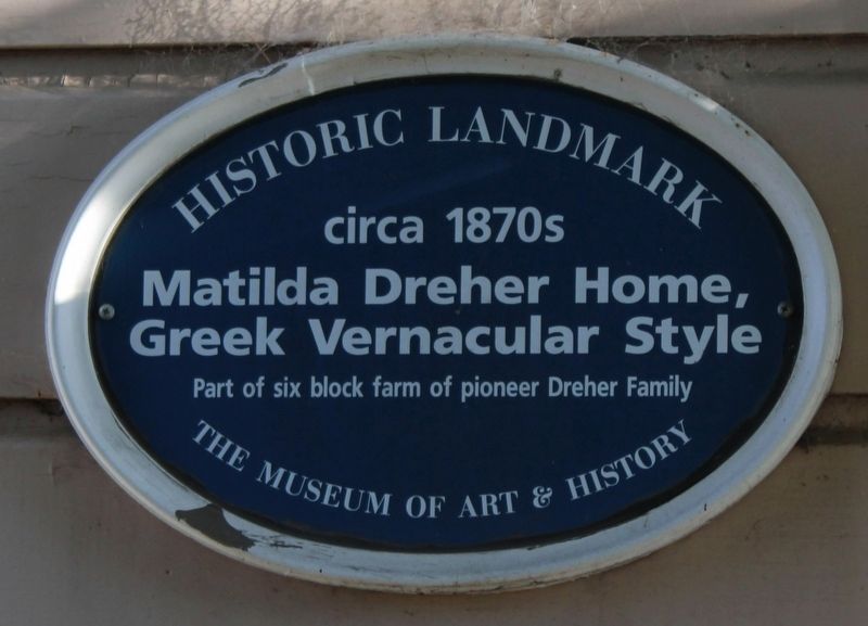 Matilda Dreher Home Marker image. Click for full size.
