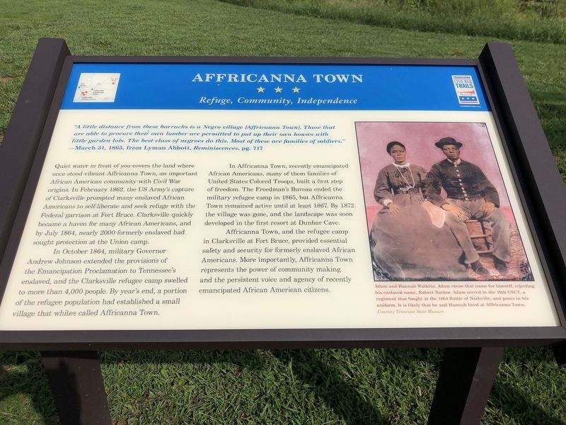 Affricanna Town Marker image. Click for full size.