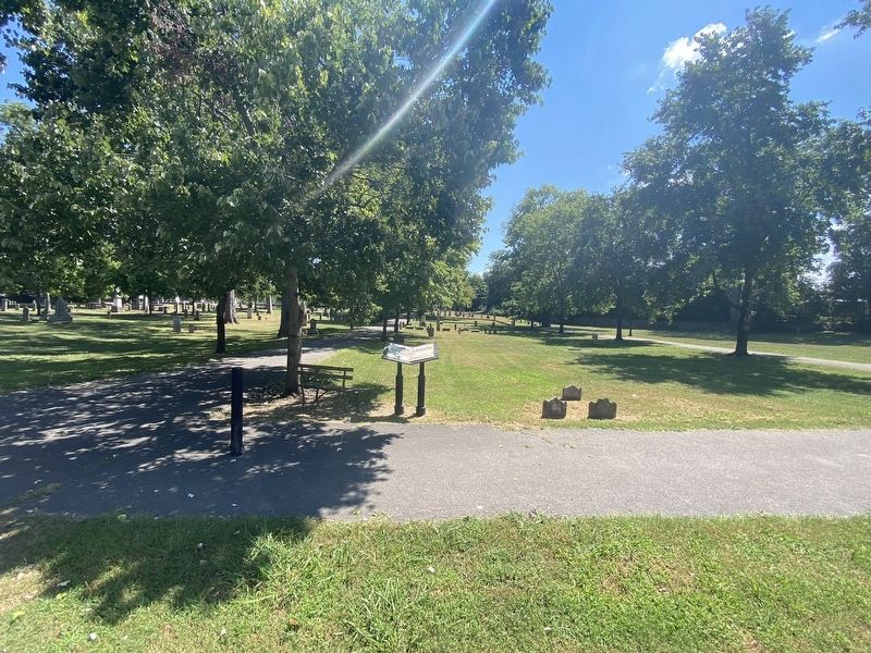 From Burying Ground to Cemetery Marker image. Click for full size.