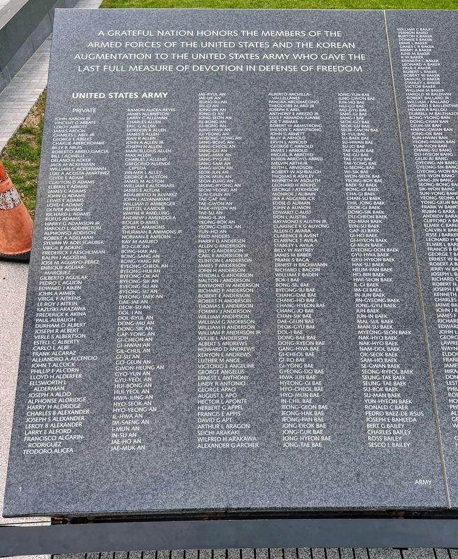 First Panel in the Remembrance Wall image. Click for full size.