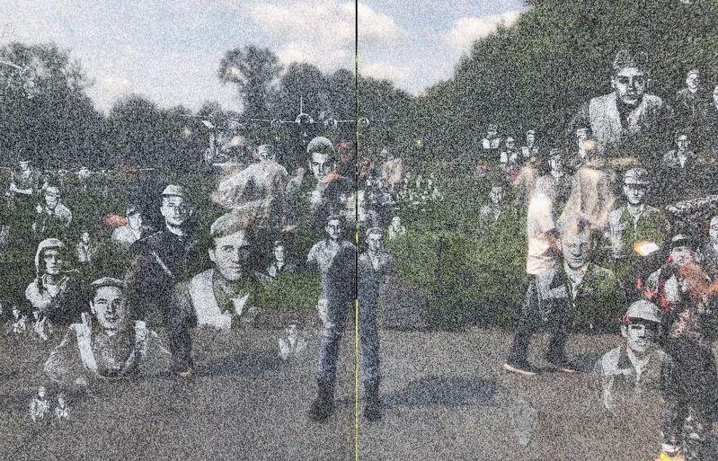Section of the Korean War Veterans Mural Wall. Click for full size. Section of the Korean War Veterans Mural Wall image. Click for full size.