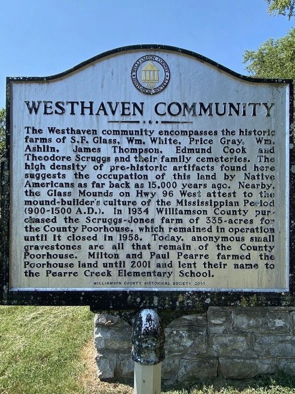 Westhaven Community Marker image. Click for full size.