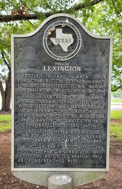 Town of Lexington Marker image. Click for full size.