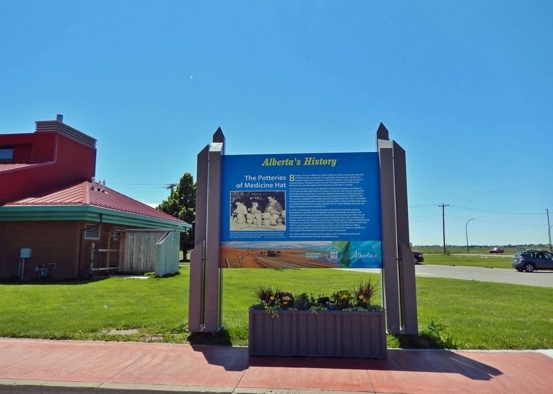 The Potteries of Medicine Hat Marker. Click for full size. The Potteries of Medicine Hat Marker image. Click for full size.