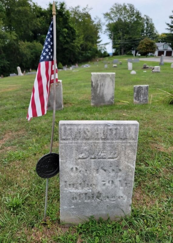 Grave of Revolutionary War Soldier<br>Lewis Huffman image. Click for full size.