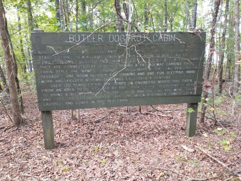 Butler Dogtrot Cabin Marker. Click for full size. Butler Dogtrot Cabin Marker image. Click for full size.