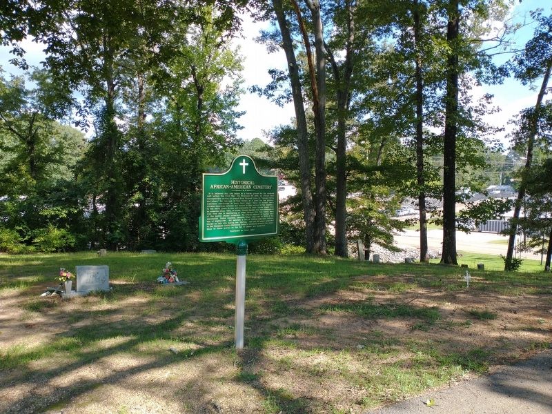 Historical African~American Cemetery Marker image. Click for full size.
