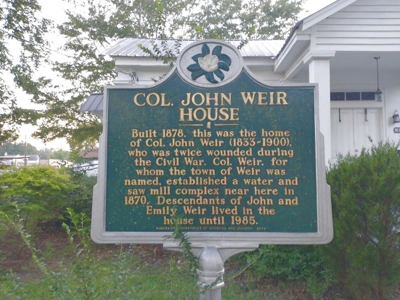Col. John Weir House Marker. Click for full size. Col. John Weir House Marker image. Click for full size.