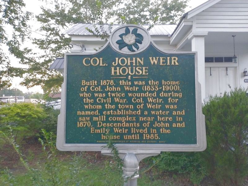 Col. John Weir House Marker image. Click for full size.