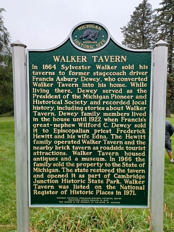Walker Tavern Marker image. Click for full size.