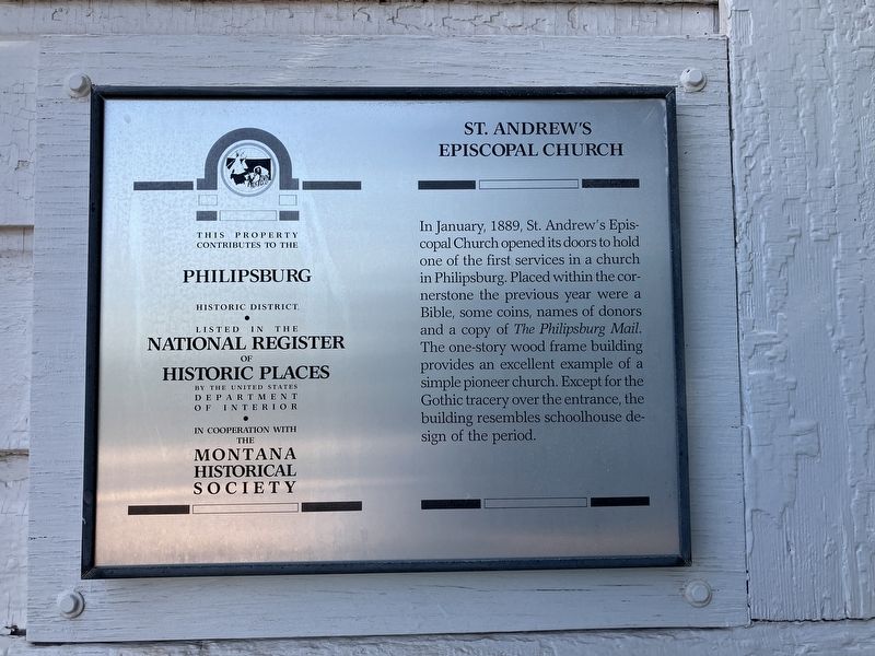 St. Andrew's Episcopal Church Marker. Click for full size. St. Andrew's Episcopal Church Marker image. Click for full size.
