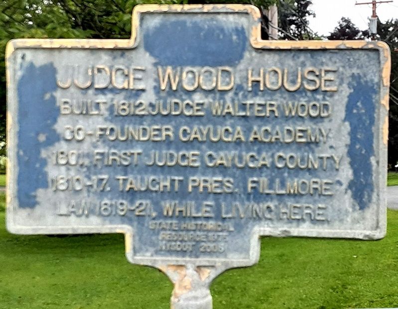 Judge Wood House Marker image. Click for full size.