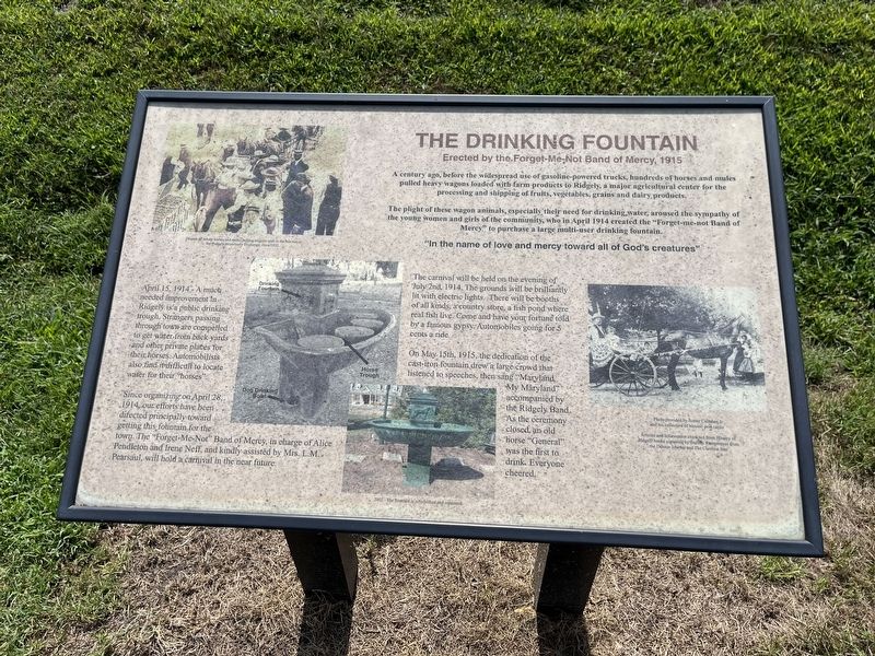 The Drinking Fountain Marker image. Click for full size.