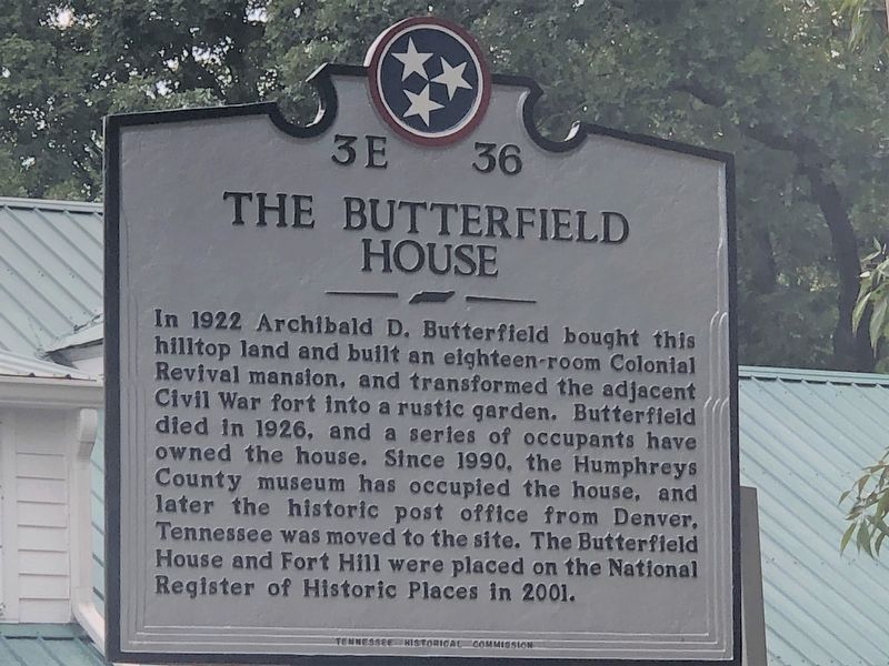 The Butterfield House Marker image. Click for full size.