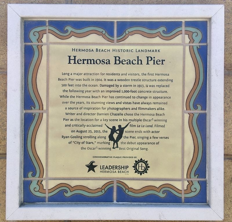 Hermosa Beach Pier Marker image. Click for full size.