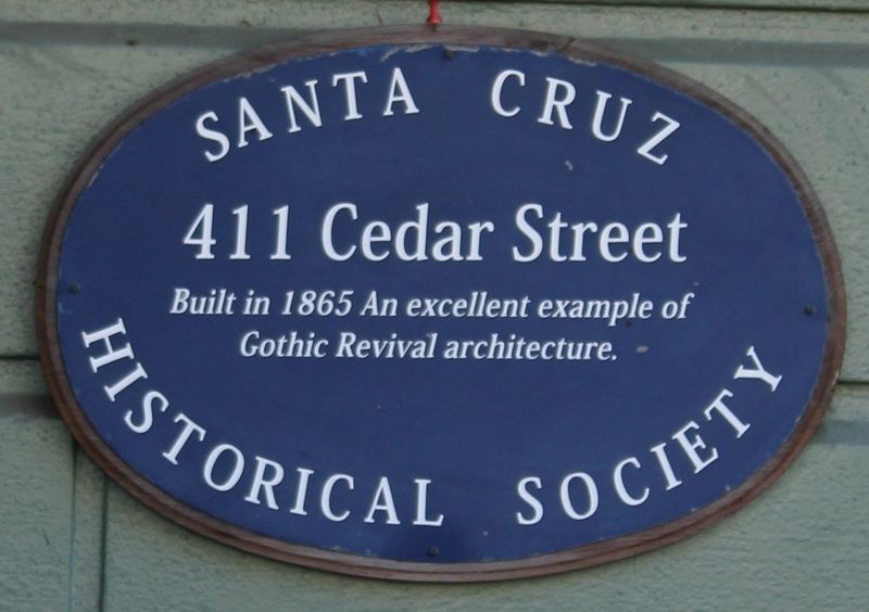 411 Cedar Street Marker image. Click for full size.
