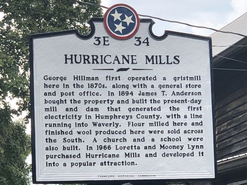 Hurricane Mills Marker image. Click for full size.