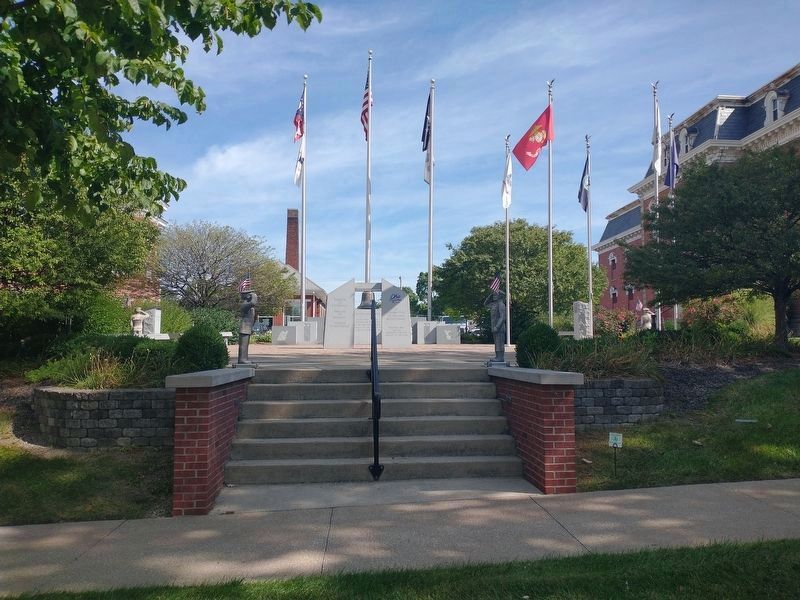 Morrow County Veterans Memorial Plaza image. Click for full size.