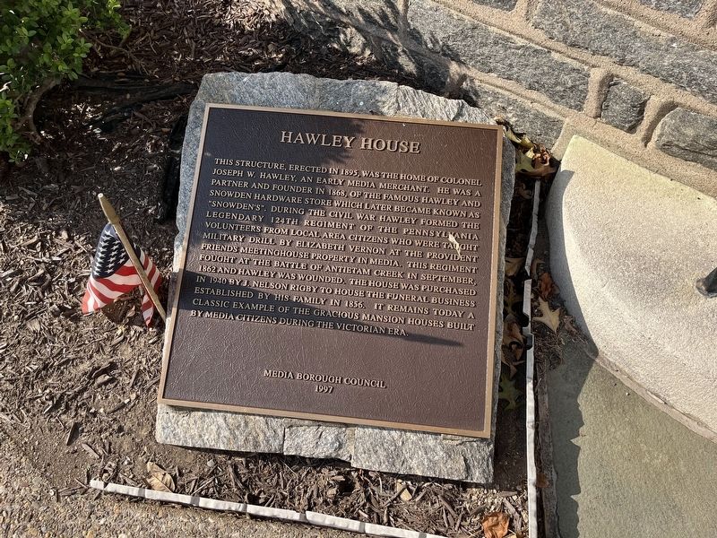 Hawley House Marker image. Click for full size.