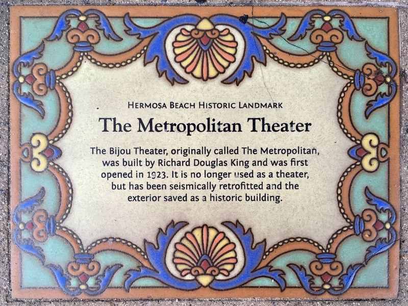 The Metropolitan Theater Marker image. Click for full size.