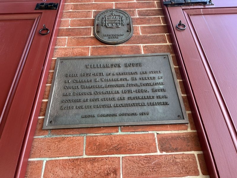 Williamson House Marker image. Click for full size.