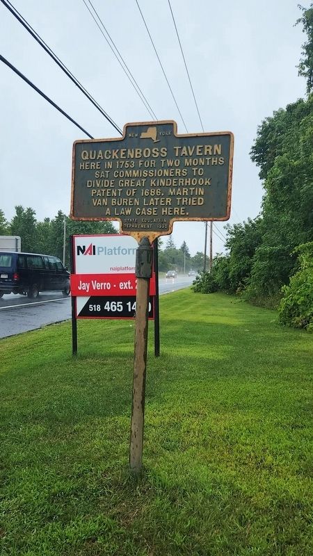 Quackenboss Tavern Marker image. Click for full size.