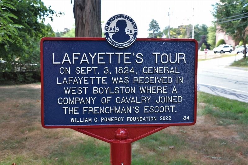 Lafayettes Tour Marker image. Click for full size.