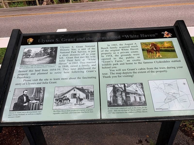 Ulysses S. Grant and the Farm at White Haven Marker image. Click for full size.