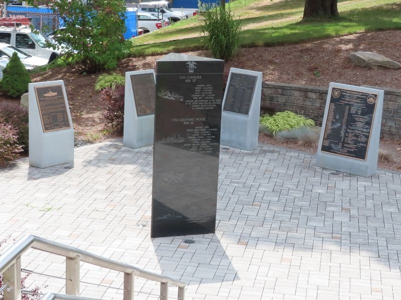 Monuments near the Coast Guard Memorial image. Click for full size.