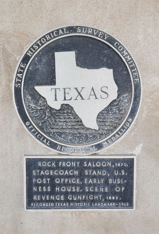 Rock Front Saloon, 1870 Marker image. Click for full size.