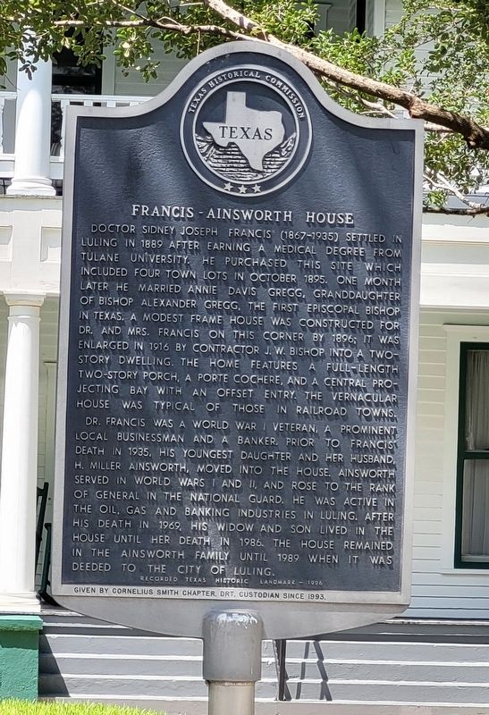 Francis - Ainsworth House Marker image. Click for full size.
