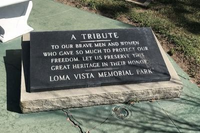A Tribute Marker. Click for full size. A Tribute Marker image. Click for full size.
