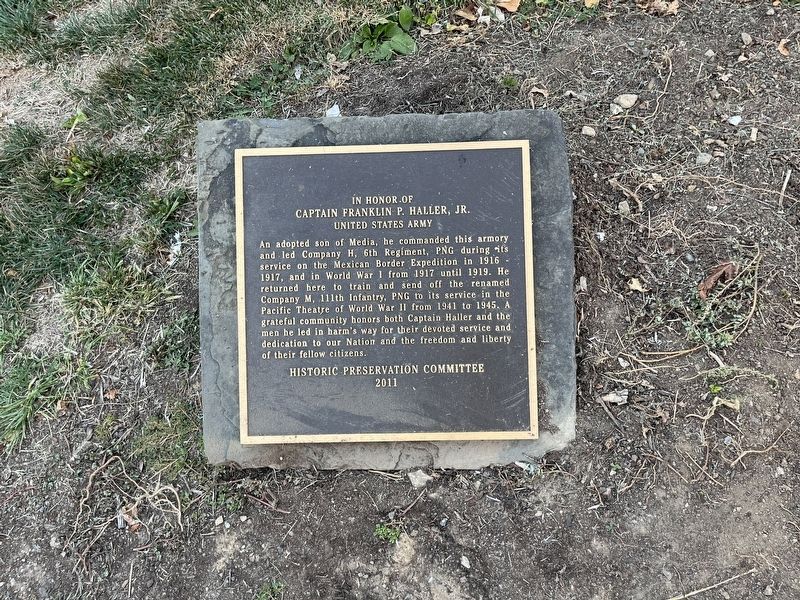 In Honor of Captain Franklin P. Haller, Jr. Marker image. Click for full size.