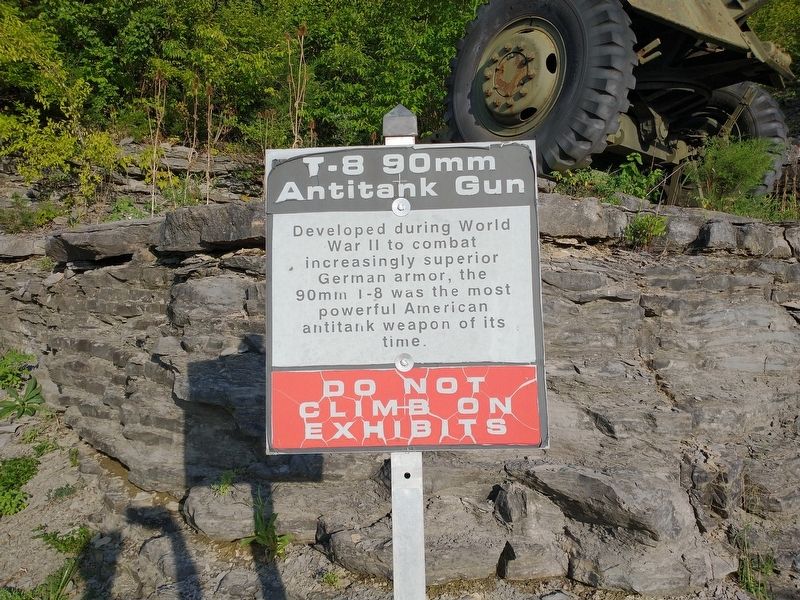 T-8 90mm Antitank Gun Marker image. Click for full size.