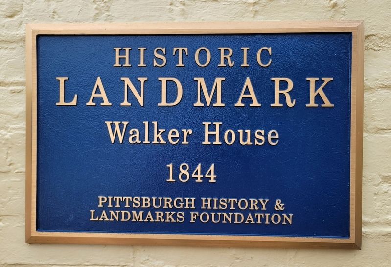 Walker House Marker. Click for full size. Walker House Marker image. Click for full size.