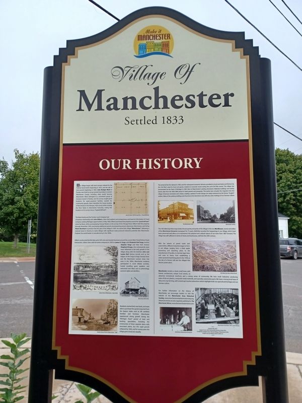 Village of Manchester Marker image. Click for full size.