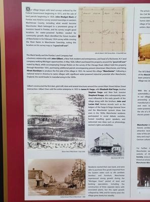 Village of Manchester Marker � left side image. Click for full size.