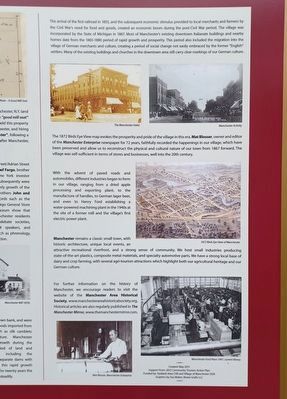 Village of Manchester Marker � right side image. Click for full size.