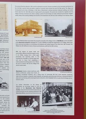 Village of Manchester Marker  right side image. Click for full size.