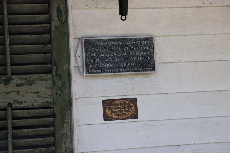 Alexander Lowe House Marker. Click for full size. Alexander Lowe House Marker image. Click for full size.