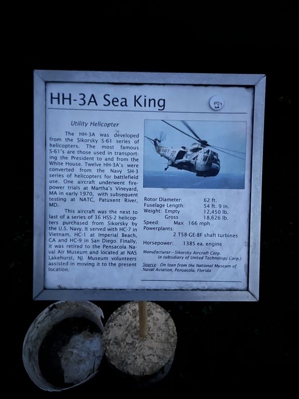 HH-3A Sea King Marker image. Click for full size.