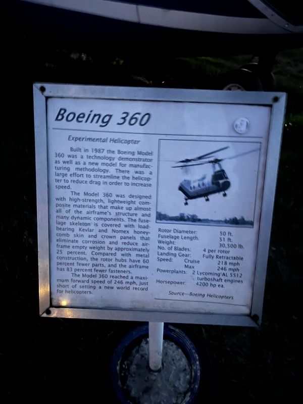 Boeing 360 Marker image. Click for full size.
